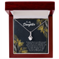 To My Daughter Little Girl Alluring Ribbon Necklace Message Card-Express Your Love Gifts