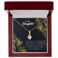 To My Daughter Little Girl Alluring Ribbon Necklace Message Card-Express Your Love Gifts