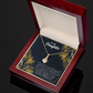 To My Daughter Little Girl Alluring Ribbon Necklace Message Card-Express Your Love Gifts