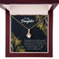 To My Daughter Little Girl Alluring Ribbon Necklace Message Card-Express Your Love Gifts