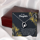 To My Daughter Little Girl Forever Necklace w Message Card-Express Your Love Gifts