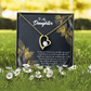 To My Daughter Little Girl Forever Necklace w Message Card-Express Your Love Gifts