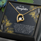 To My Daughter Little Girl Forever Necklace w Message Card-Express Your Love Gifts