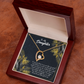 To My Daughter Little Girl Forever Necklace w Message Card-Express Your Love Gifts