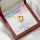 To My Daughter Look Ahead Forever Necklace w Message Card-Express Your Love Gifts
