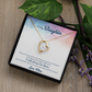 To My Daughter Look Ahead Forever Necklace w Message Card-Express Your Love Gifts