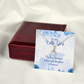 To My Daughter Love Between Father and Daughter Alluring Ribbon Necklace Message Card-Express Your Love Gifts