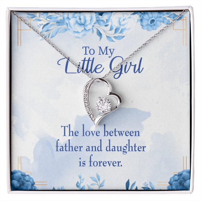To My Daughter Love Between Father and Daughter Forever Necklace w Message Card-Express Your Love Gifts