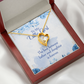 To My Daughter Love Between Father and Daughter Forever Necklace w Message Card-Express Your Love Gifts