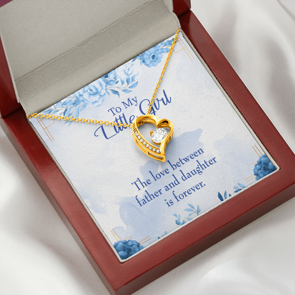 To My Daughter Love Between Father and Daughter Forever Necklace w Message Card-Express Your Love Gifts