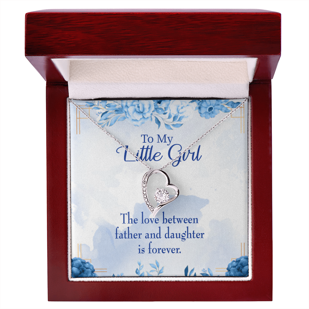 To My Daughter Love Between Father and Daughter Forever Necklace w Message Card-Express Your Love Gifts