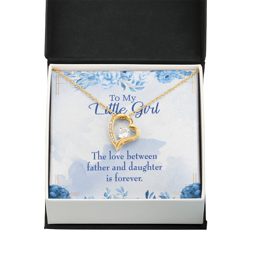 To My Daughter Love Between Father and Daughter Forever Necklace w Message Card-Express Your Love Gifts