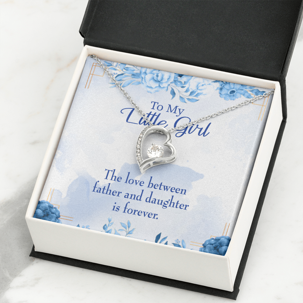To My Daughter Love Between Father and Daughter Forever Necklace w Message Card-Express Your Love Gifts