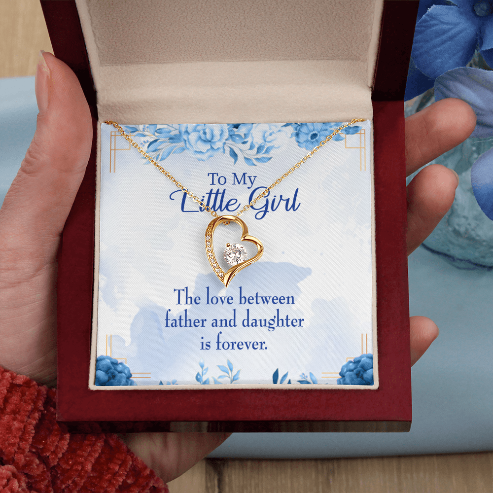 To My Daughter Love Between Father and Daughter Forever Necklace w Message Card-Express Your Love Gifts