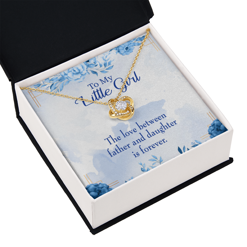 To My Daughter Love Between Father and Daughter Infinity Knot Necklace Message Card-Express Your Love Gifts