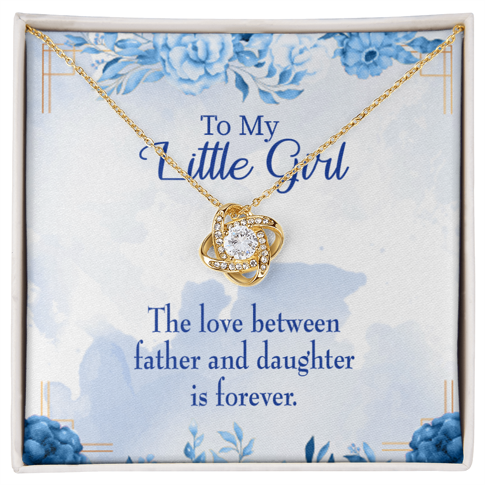 To My Daughter Love Between Father and Daughter Infinity Knot Necklace Message Card-Express Your Love Gifts