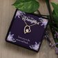 To My Daughter Love You to the Moon and Back Forever Necklace w Message Card-Express Your Love Gifts