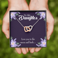 To My Daughter Love You to the Moon and Back Inseparable Necklace-Express Your Love Gifts