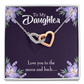 To My Daughter Love You to the Moon and Back Inseparable Necklace-Express Your Love Gifts