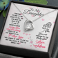 To My Daughter Loving and Breathing Forever Necklace w Message Card-Express Your Love Gifts