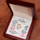 To My Daughter Loving and Breathing Forever Necklace w Message Card-Express Your Love Gifts