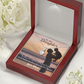 To My Daughter Luckiest Dad Alluring Ribbon Necklace Message Card-Express Your Love Gifts