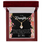 To My Daughter Mom Daughter Always Alluring Ribbon Necklace Message Card-Express Your Love Gifts