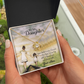 To My Daughter Mom Loved You First Infinity Knot Necklace Message Card-Express Your Love Gifts