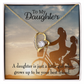 To My Daughter Mom's Little Girl Bestfriend Forever Necklace w Message Card-Express Your Love Gifts