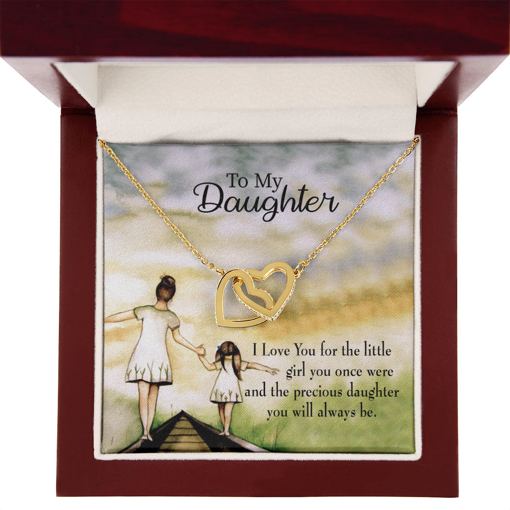 To My Daughter Mom's Precious Daughter Inseparable Necklace-Express Your Love Gifts