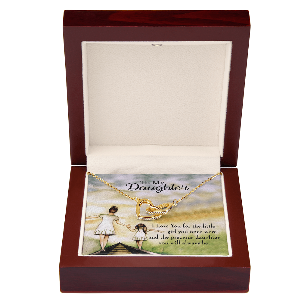 To My Daughter Mom's Precious Daughter Inseparable Necklace-Express Your Love Gifts