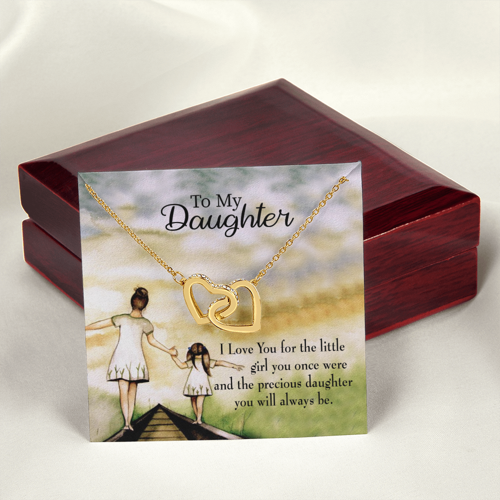 To My Daughter Mom's Precious Daughter Inseparable Necklace-Express Your Love Gifts