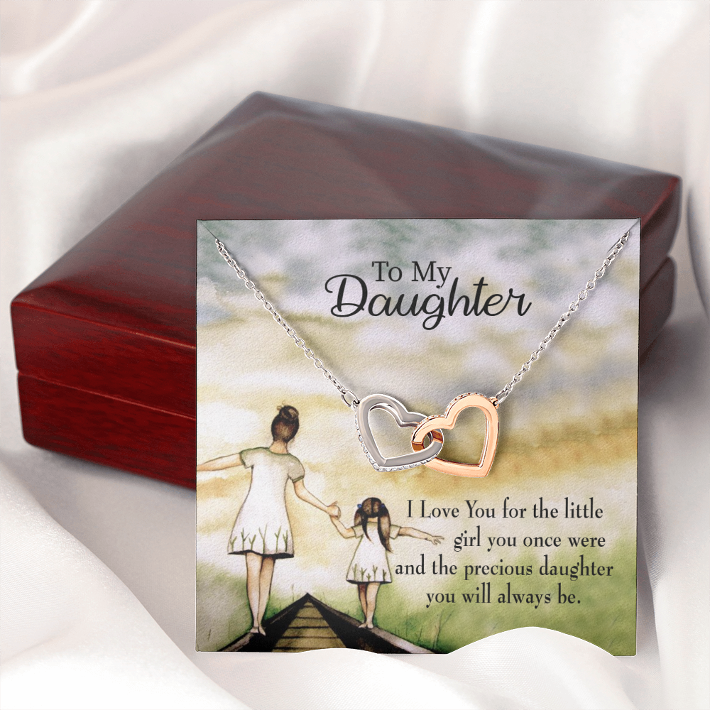 To My Daughter Mom's Precious Daughter Inseparable Necklace-Express Your Love Gifts