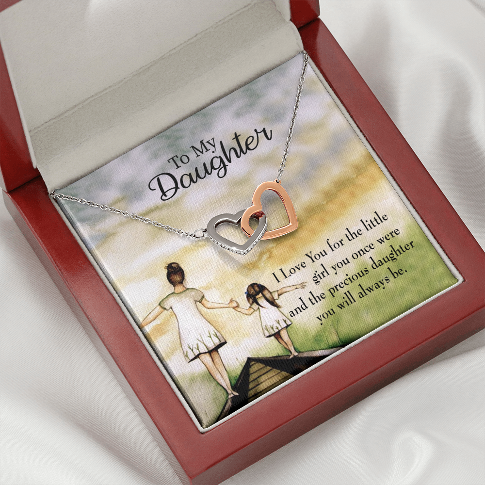 To My Daughter Mom's Precious Daughter Inseparable Necklace-Express Your Love Gifts