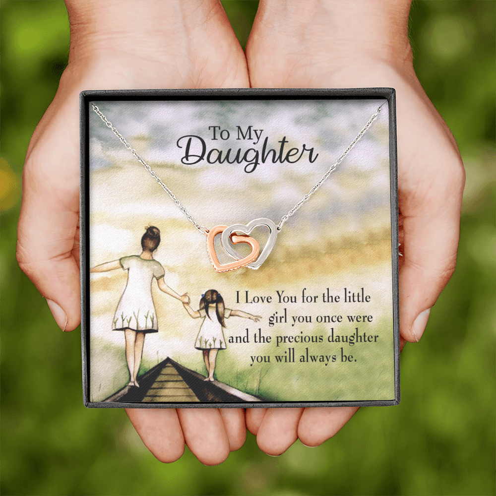 To My Daughter Mom's Precious Daughter Inseparable Necklace-Express Your Love Gifts