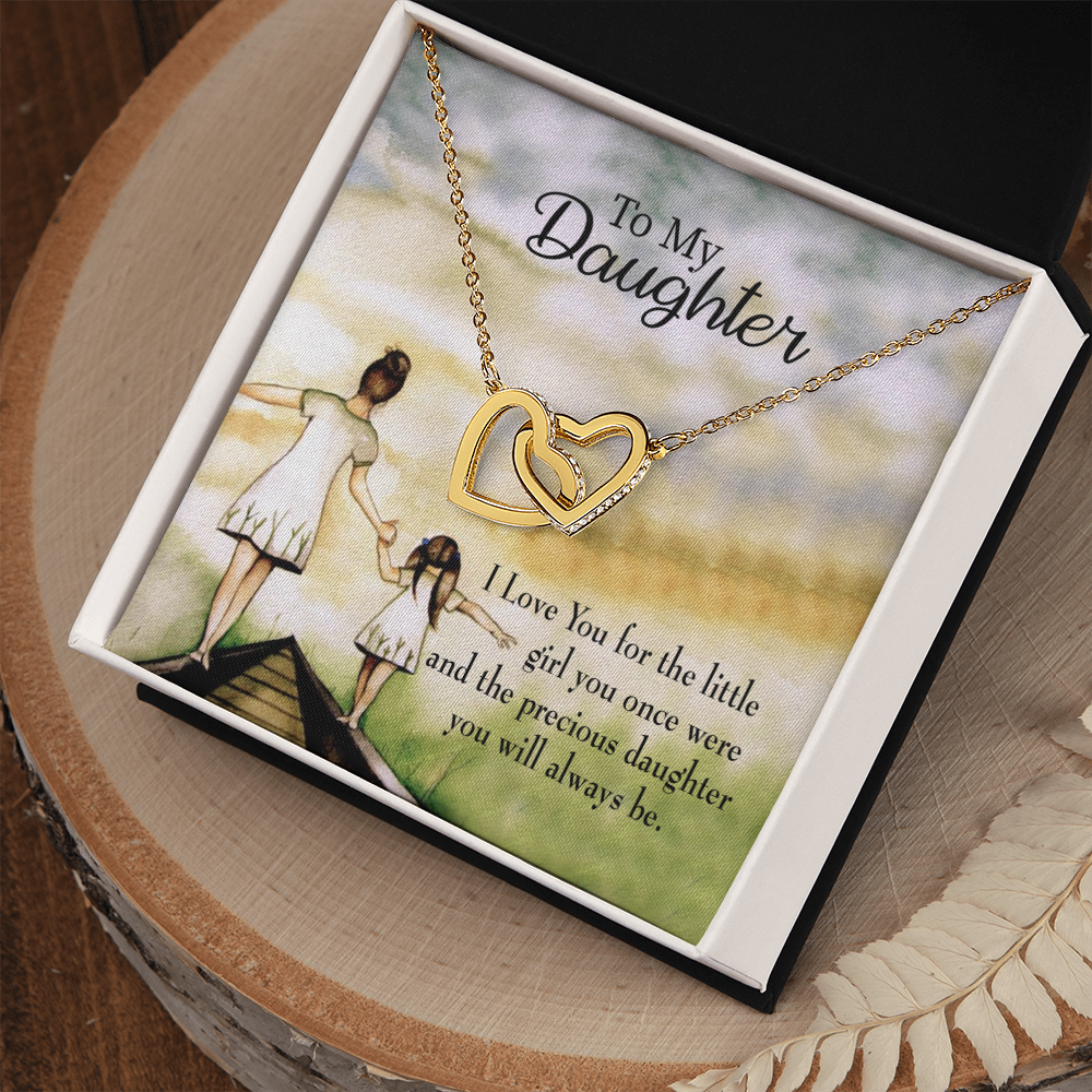 To My Daughter Mom's Precious Daughter Inseparable Necklace-Express Your Love Gifts