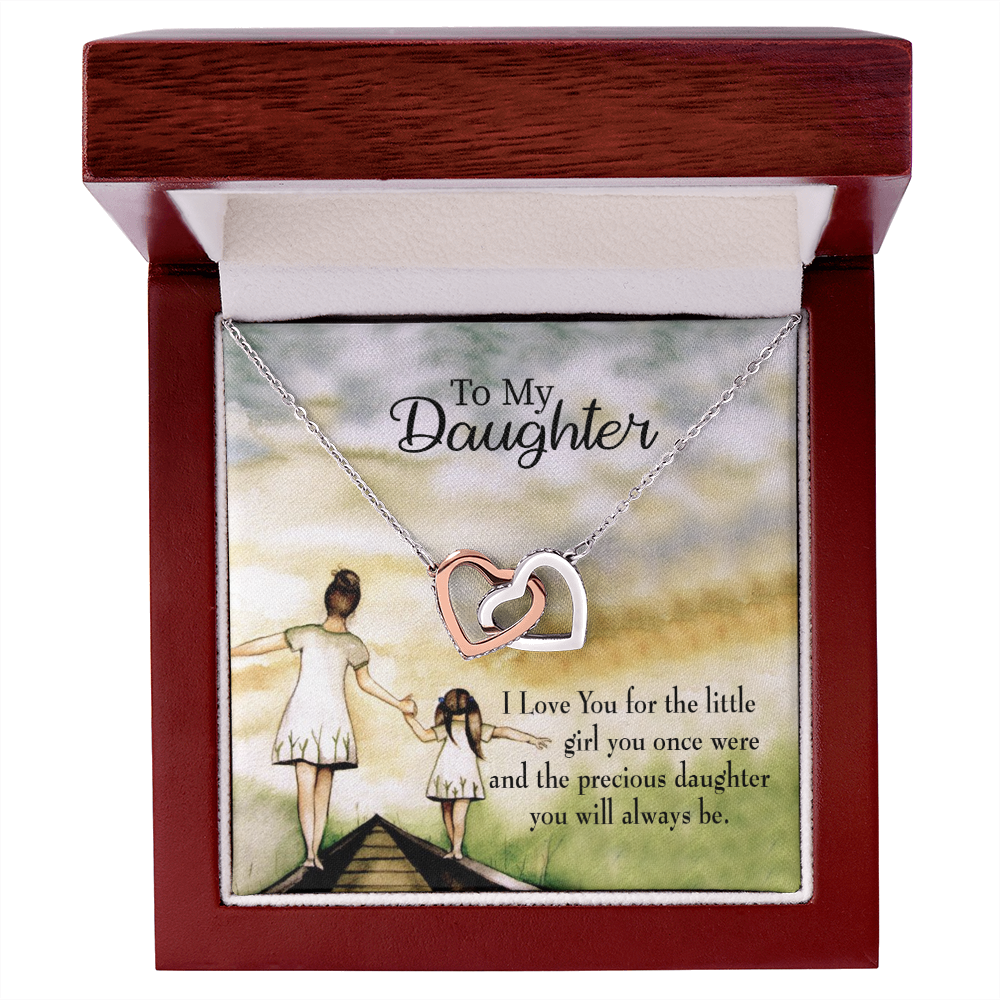 To My Daughter Mom's Precious Daughter Inseparable Necklace-Express Your Love Gifts