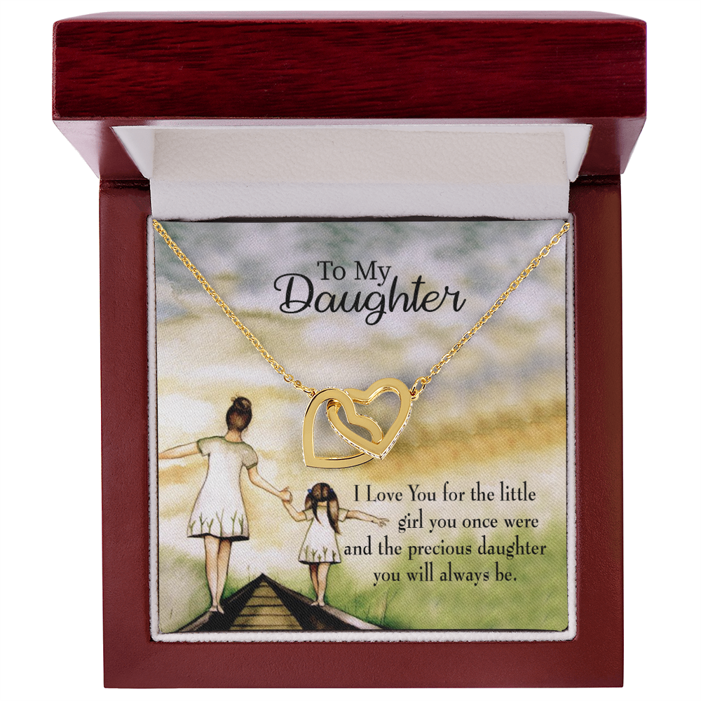 To My Daughter Mom's Precious Daughter Inseparable Necklace-Express Your Love Gifts