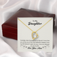 To My Daughter Most Beautiful Chapter Forever Necklace w Message Card-Express Your Love Gifts