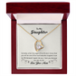 To My Daughter Most Beautiful Chapter Forever Necklace w Message Card-Express Your Love Gifts