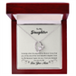 To My Daughter Most Beautiful Chapter Forever Necklace w Message Card-Express Your Love Gifts