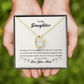 To My Daughter Most Beautiful Chapter Forever Necklace w Message Card-Express Your Love Gifts