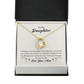 To My Daughter Most Beautiful Chapter Forever Necklace w Message Card-Express Your Love Gifts