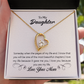 To My Daughter Most Beautiful Chapter Forever Necklace w Message Card-Express Your Love Gifts