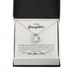 To My Daughter Most Beautiful Chapter Forever Necklace w Message Card-Express Your Love Gifts
