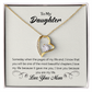 To My Daughter Most Beautiful Chapter Forever Necklace w Message Card-Express Your Love Gifts