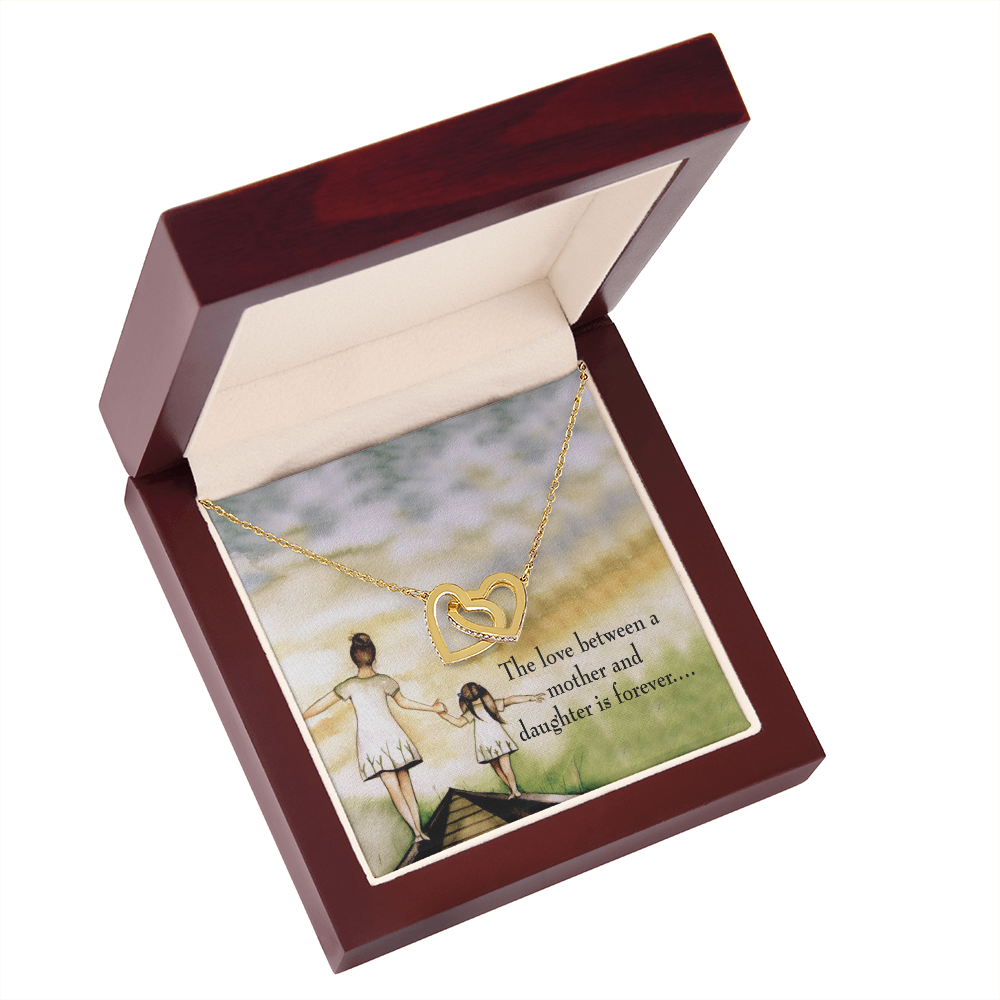 To My Daughter Mother Daughter Eternal Love Inseparable Necklace-Express Your Love Gifts