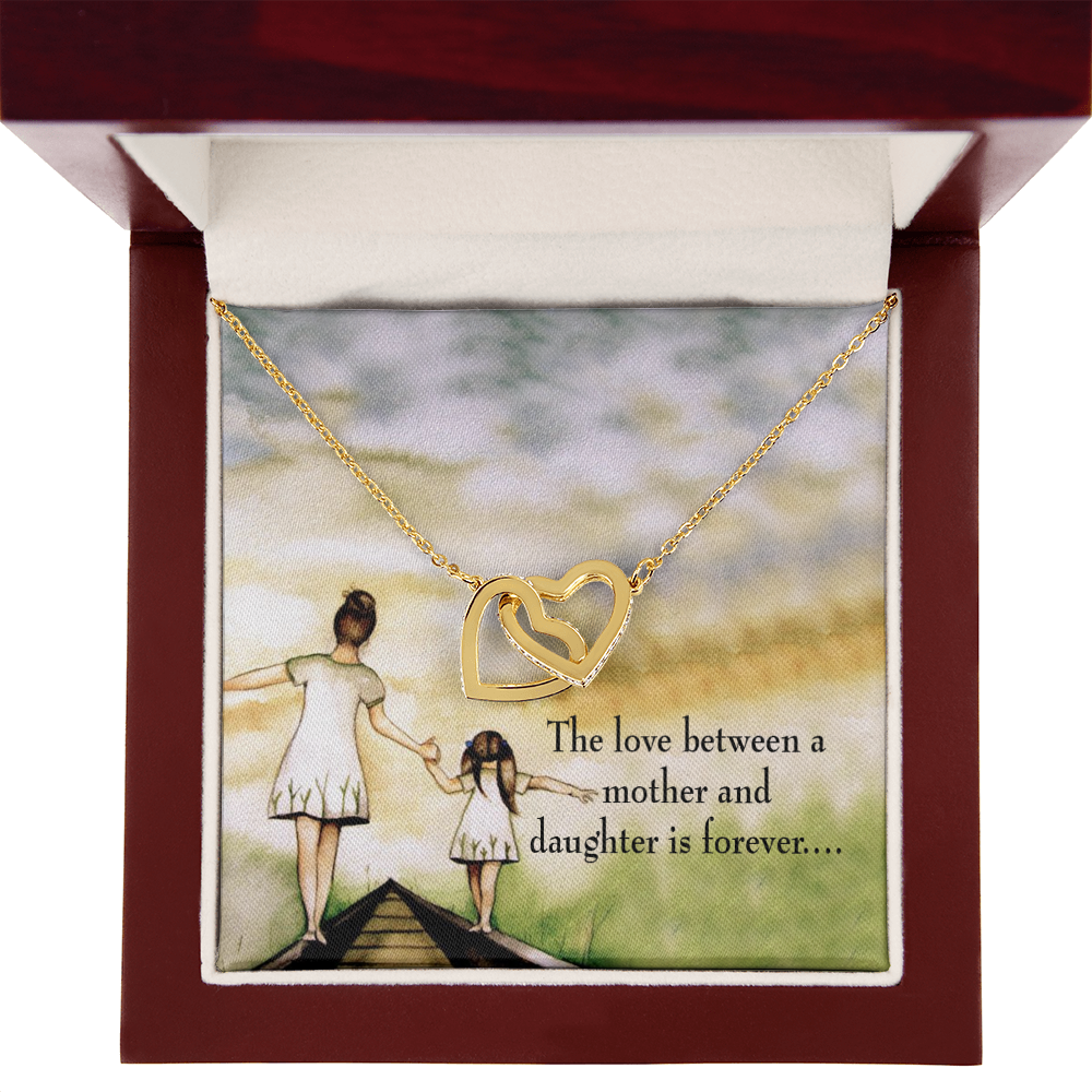 To My Daughter Mother Daughter Eternal Love Inseparable Necklace-Express Your Love Gifts