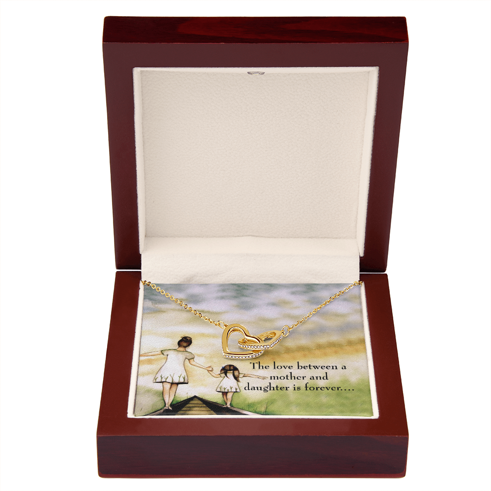 To My Daughter Mother Daughter Eternal Love Inseparable Necklace-Express Your Love Gifts