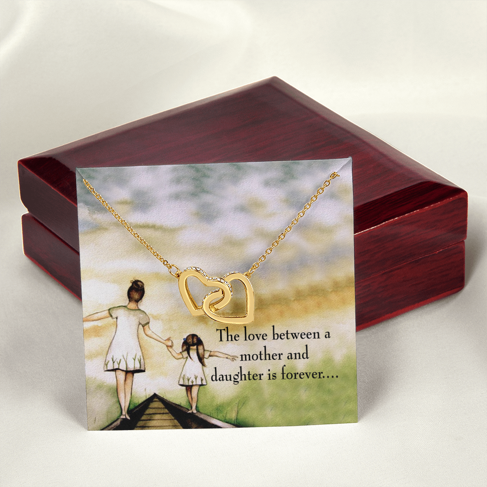 To My Daughter Mother Daughter Eternal Love Inseparable Necklace-Express Your Love Gifts